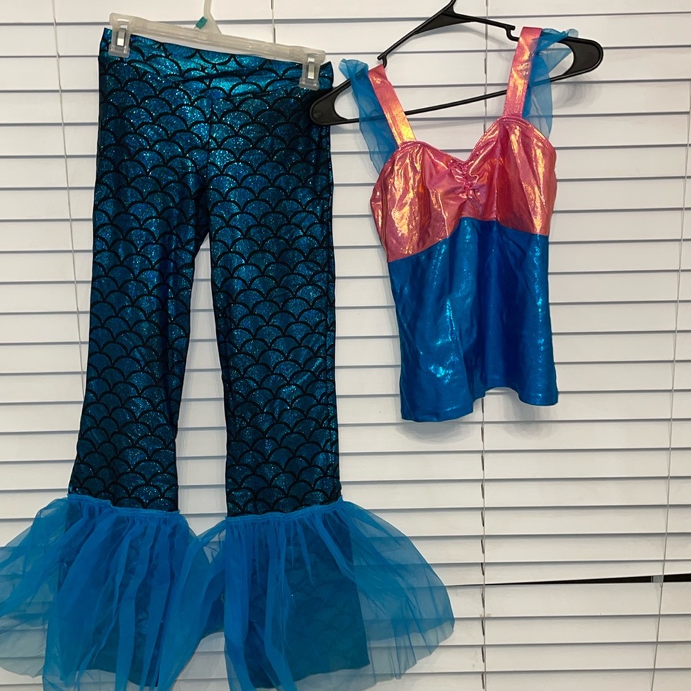 BP Designs 2-Piece Blue and Pink, Dance Costume, Size Adult Medium